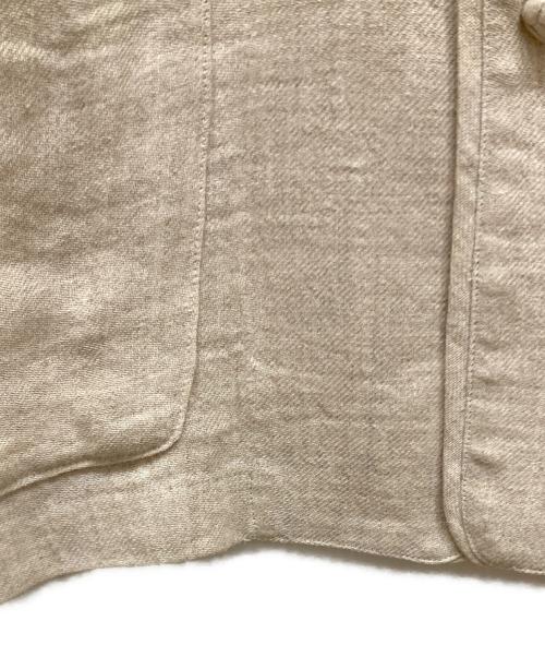plantation（プランテーション）plantation (プランテーション) ノーカラーチャイナジャケット ベージュ サイズ:SIZE Mの古着・服飾アイテム