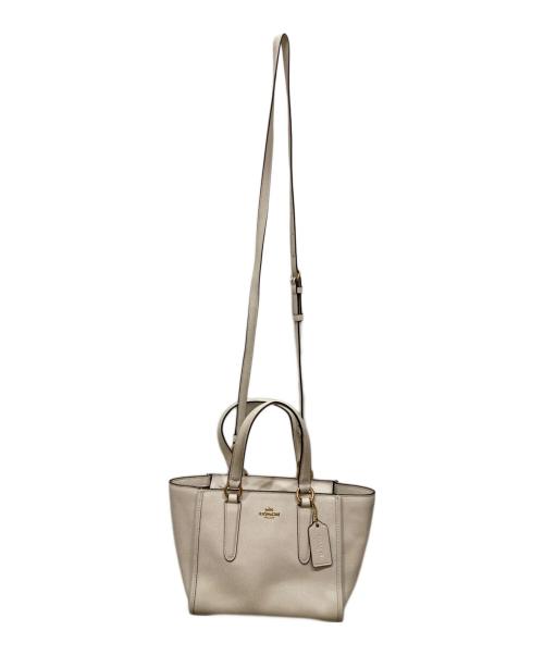 COACH（コーチ）COACH (コーチ) 2WAYショルダーバッグ アイボリーの古着・服飾アイテム