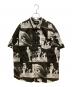 stussy（ステューシー）の古着「総柄シャツ」｜ブラック