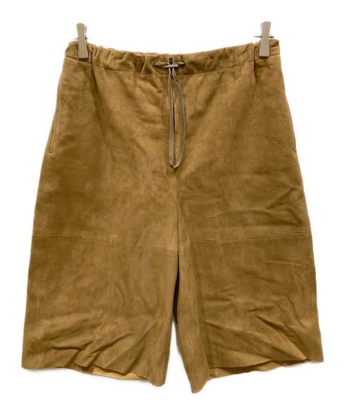 BACCA（バッカ）BACCA (バッカ) ゴートスエード ハーフパンツ ブラウン サイズ:SIZE 34の古着・服飾アイテム