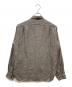 MARGARET HOWELL (マーガレットハウエル) ギンガムチェックリネンシャツ ホワイト×ブラック サイズ:SIZE L：5000円