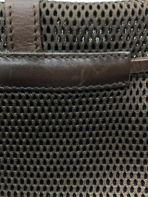 MIU MIU（ミュウミュウ）MIU MIU (ミュウミュウ) SUEDE LEATHER MESH SHOULDER BAG イエロー×ブラウンの古着・服飾アイテム