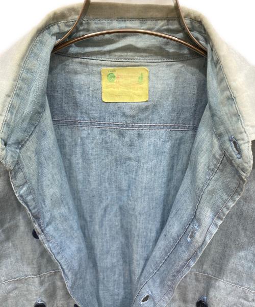 FIVE BROTHER（ファイブブラザー）FIVE BROTHER (ファイブブラザー) シャンブレーシャツ ブルー サイズ:SIZE 14 1/2の古着・服飾アイテム