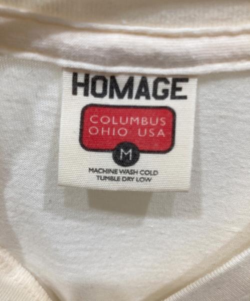 HOMAGE（オマージュ）HOMAGE (オマージュ) Mr. Bean プリントTシャツ アイボリー サイズ:SIZE Mの古着・服飾アイテム