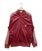 adidasアディダス）の古着「ヴィンテージトラックジャケット」｜レッド