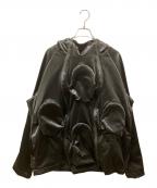 LUCA HAMERSルカ・ハマース）の古着「RECLUSE 3.0 HOODED SHELL VOID HYPERGLOSS」｜ブラック