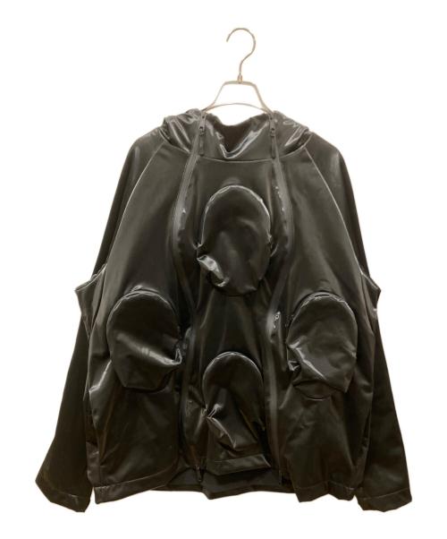 LUCA HAMERS（ルカ・ハマース）LUCA HAMERS (ルカ・ハマース) RECLUSE 3.0 HOODED SHELL VOID HYPERGLOSS ブラック サイズ:SIZE Lの古着・服飾アイテム