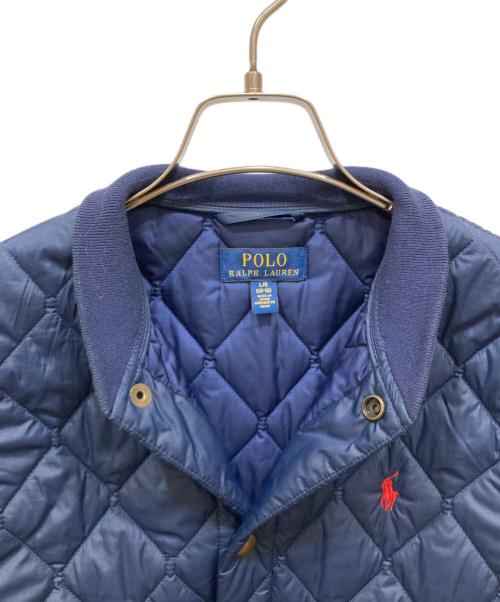 POLO RALPH LAUREN（ポロ・ラルフローレン）POLO RALPH LAUREN (ポロ・ラルフローレン) キルティングジャケット ネイビー サイズ:SIZE Lの古着・服飾アイテム