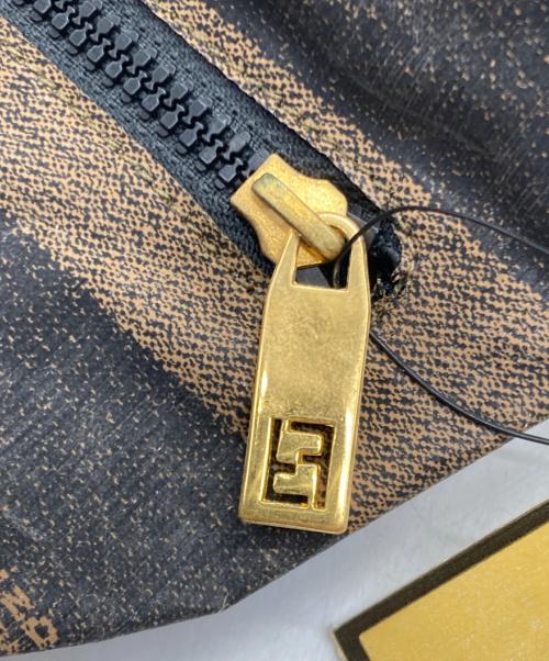 FENDI（フェンディ）FENDI (フェンディ) ペカン柄ミニポーチハンドバッグ ブラウンの古着・服飾アイテム