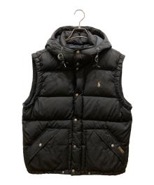 POLO RALPH LAUREN（ポロ・ラルフローレン）の古着「ダウンベスト」｜ブラック