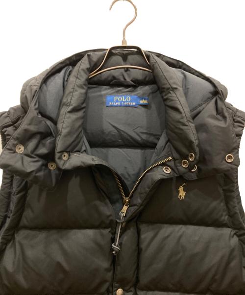 POLO RALPH LAUREN（ポロ・ラルフローレン）POLO RALPH LAUREN (ポロ・ラルフローレン) ダウンベスト ブラック サイズ:SIZE Lの古着・服飾アイテム