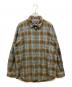 PENDLETON（ペンドルトン）の古着「エルボーパッチウールチェックシャツ」｜ブラウン×ブルー
