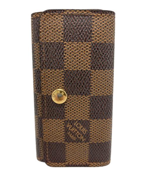 LOUIS VUITTON（ルイ ヴィトン）LOUIS VUITTON (ルイ ヴィトン) キーケース　ダミエ　キーケース ミュルティクレ4 ブラウンの古着・服飾アイテム