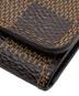 中古・古着 LOUIS VUITTON (ルイ ヴィトン) キーケース　ダミエ　キーケース ミュルティクレ4 ブラウン：6000円