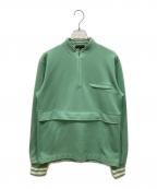 COMME des GARCONS HOMME PLUSコムデギャルソンオムプリュス）の古着「ハーフジップスウェット」｜グリーン
