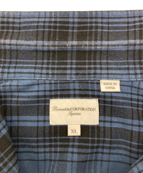 SUPREME（シュプリーム）Supreme (シュプリーム) Bernadette Corporation (バーナデット コーポレーション) S S Work Shirt ブルー サイズ:SIZE XLの古着・服飾アイテム