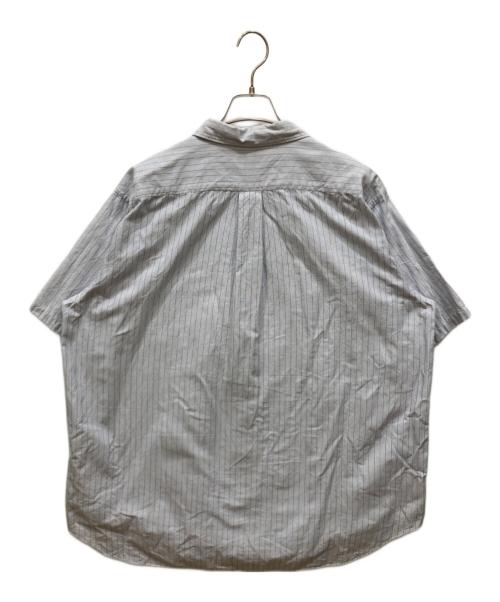 COMME des GARCONS HOMME（コムデギャルソン オム）COMME des GARCONS HOMME (コムデギャルソン オム) ストライプジップシャツ ブルー サイズ:不明の古着・服飾アイテム