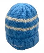SUPREMEシュプリーム）の古着「Brushed Stripe Beanie」｜ブルー