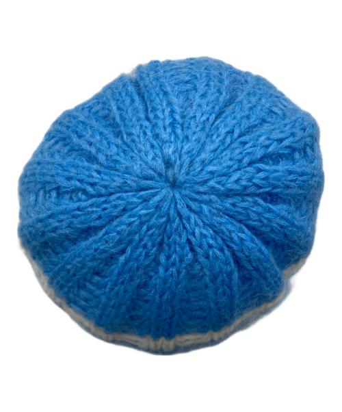 SUPREME（シュプリーム）Supreme (シュプリーム) Brushed Stripe Beanie ブルーの古着・服飾アイテム