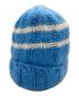 Supreme (シュプリーム) Brushed Stripe Beanie ブルー：7000円