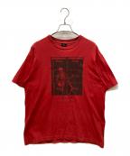 stussyステューシー）の古着「スカルプリントTシャツ」｜レッド
