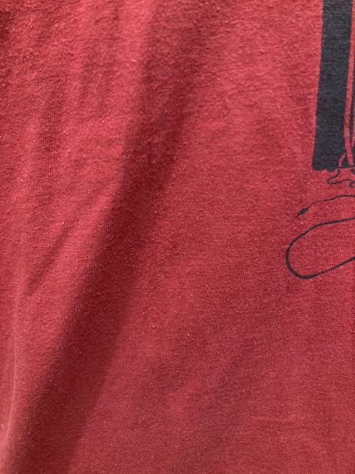 stussy（ステューシー）stussy (ステューシー) スカルプリントTシャツ レッド サイズ:SIZE Lの古着・服飾アイテム