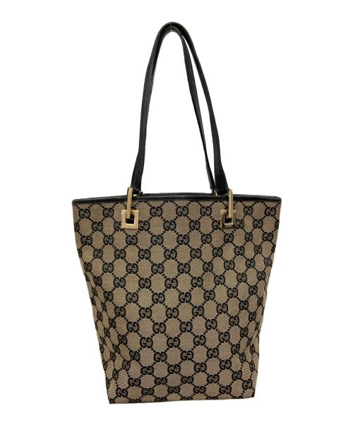 GUCCI（グッチ）GUCCI (グッチ) キャンバストートバッグ GG ブラウンの古着・服飾アイテム