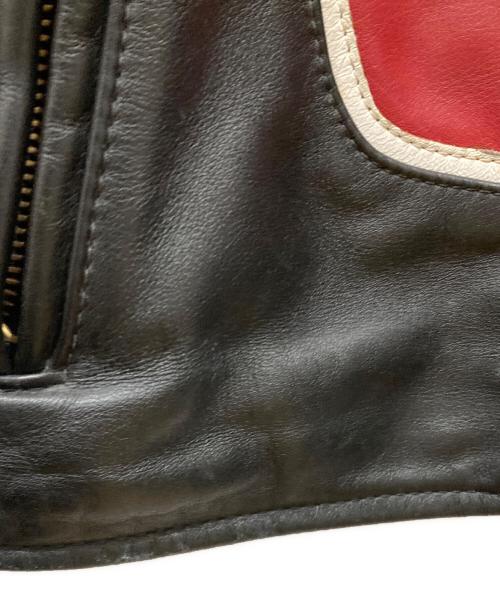 VANSON（バンソン）VANSON (バンソン) RJP シングル ライダースジャケット ブラック サイズ:SIZE 36の古着・服飾アイテム