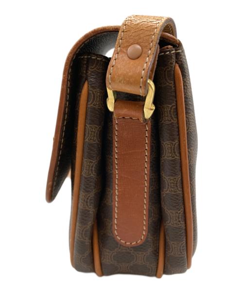 CELINE（セリーヌ）CELINE (セリーヌ) マカダム柄フラップショルダーバッグ　マカダム ベージュの古着・服飾アイテム