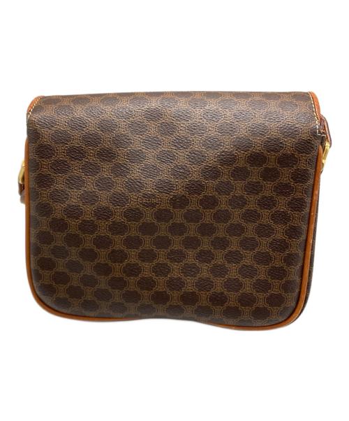 CELINE（セリーヌ）CELINE (セリーヌ) マカダム柄フラップショルダーバッグ　マカダム ベージュの古着・服飾アイテム
