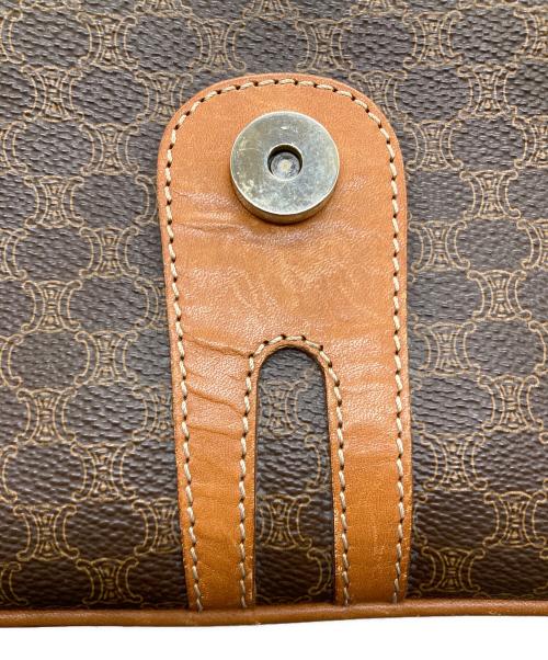CELINE（セリーヌ）CELINE (セリーヌ) マカダム柄フラップショルダーバッグ　マカダム ベージュの古着・服飾アイテム