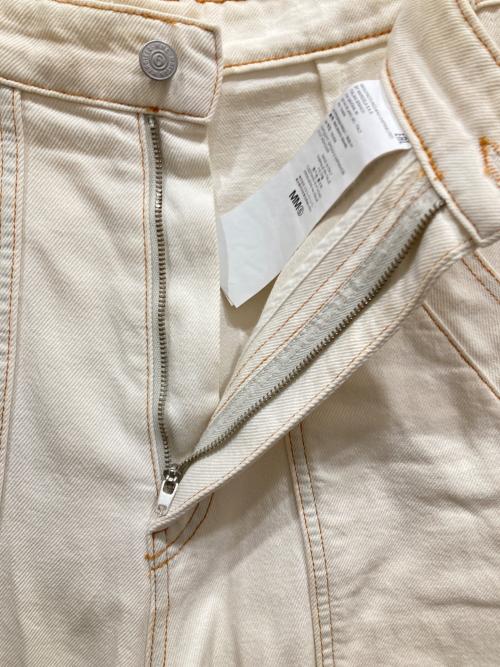 MM6 Maison Margiela（エムエムシックスメゾンマルジェラ）MM6 Maison Margiela (エムエムシックスメゾンマルジェラ) SUPER BLEACH JEANS アイボリー サイズ:SIZE Mの古着・服飾アイテム