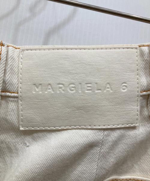MM6 Maison Margiela（エムエムシックスメゾンマルジェラ）MM6 Maison Margiela (エムエムシックスメゾンマルジェラ) SUPER BLEACH JEANS アイボリー サイズ:SIZE Mの古着・服飾アイテム