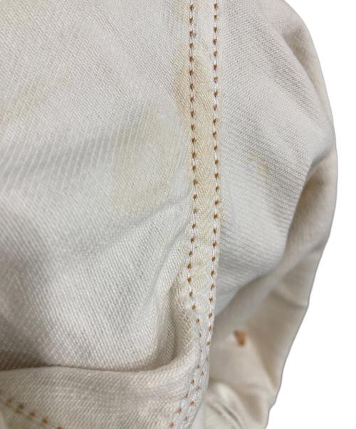 MM6 Maison Margiela（エムエムシックスメゾンマルジェラ）MM6 Maison Margiela (エムエムシックスメゾンマルジェラ) SUPER BLEACH JEANS アイボリー サイズ:SIZE Mの古着・服飾アイテム