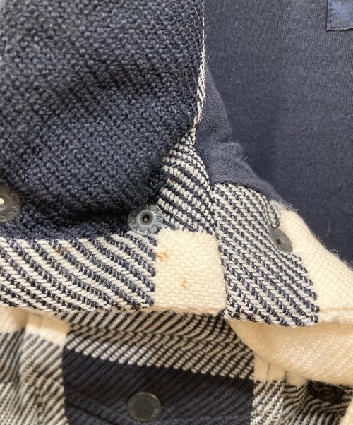 PEARLY GATES（パーリーゲイツ）PEARLY GATES (パーリーゲイツ) チェックダウンベスト ネイビー サイズ:SIZE 5の古着・服飾アイテム
