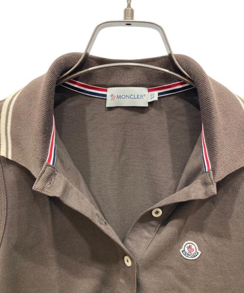 MONCLER（モンクレール）MONCLER (モンクレール) ポロシャツ ブラウン サイズ:SIZE XSの古着・服飾アイテム