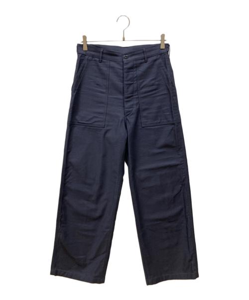 HYKE（ハイク）HYKE (ハイク) BACK SATIN BAKER PANTS ネイビー サイズ:SIZE XLの古着・服飾アイテム