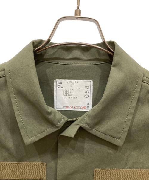 sacai（サカイ）sacai (サカイ) Cotton Oxford Nylon Twill Shirt カーキ サイズ:SIZE 3の古着・服飾アイテム