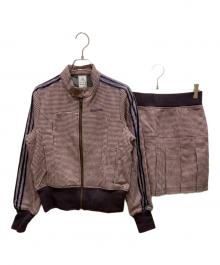 adidas（アディダス）の古着「千鳥柄セットアップ」｜ピンク