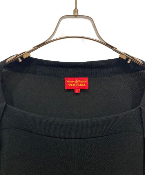 Vivienne Westwood RED LABEL（ヴィヴィアンウエストウッドレッドレーベル）Vivienne Westwood RED LABEL (ヴィヴィアンウエストウッドレッドレーベル) 半袖ワンピース ブラック×オレンジ サイズ:SIZE 2の古着・服飾アイテム