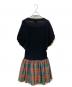 Vivienne Westwood RED LABEL (ヴィヴィアンウエストウッドレッドレーベル) 半袖ワンピース ブラック×オレンジ サイズ:SIZE 2：17000円