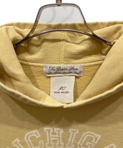 REMI RELIEF（レミレリーフ）REMI RELIEF (レミレリーフ) MICHIGAN SWEAT パーカー イエロー サイズ:不明の古着・服飾アイテム