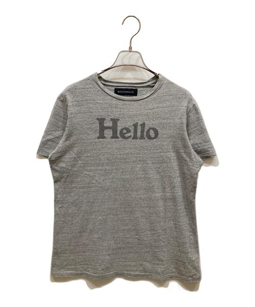 MADISON BLUE（マディソンブルー）MADISON BLUE (マディソンブルー) HELLO CREW NECK TEE グレー サイズ:SIZE 02の古着・服飾アイテム