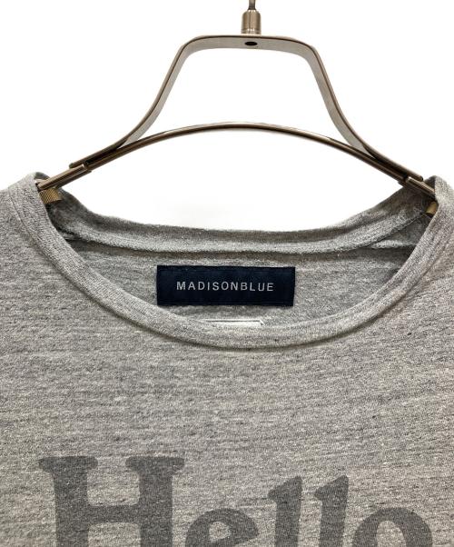 MADISON BLUE（マディソンブルー）MADISON BLUE (マディソンブルー) HELLO CREW NECK TEE グレー サイズ:SIZE 02の古着・服飾アイテム