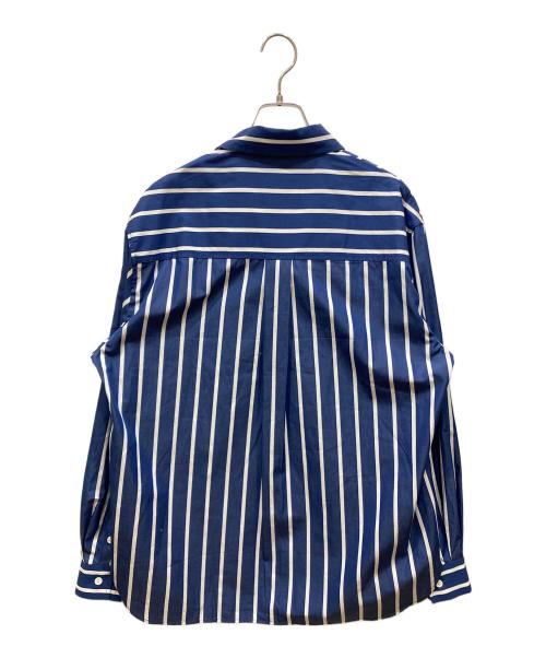 MATTEAU（マトー）MATTEAU (マトー) DEUXIEME CLASSE (ドゥーズィエム クラス) CLASSIC STRIPE SHIRT ブルー サイズ:SIZE 2 未使用品の古着・服飾アイテム