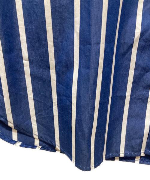 MATTEAU（マトー）MATTEAU (マトー) DEUXIEME CLASSE (ドゥーズィエム クラス) CLASSIC STRIPE SHIRT ブルー サイズ:SIZE 2 未使用品の古着・服飾アイテム