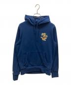 POLO RALPH LAURENポロ・ラルフローレン）の古着「エンブロイダリールバッグフリースフーディー」｜ネイビー