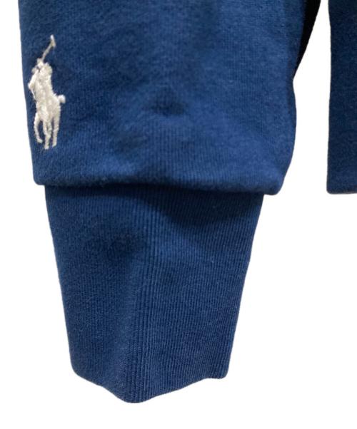 POLO RALPH LAUREN（ポロ・ラルフローレン）POLO RALPH LAUREN (ポロ・ラルフローレン) エンブロイダリールバッグフリースフーディー ネイビー サイズ:SIZE Sの古着・服飾アイテム