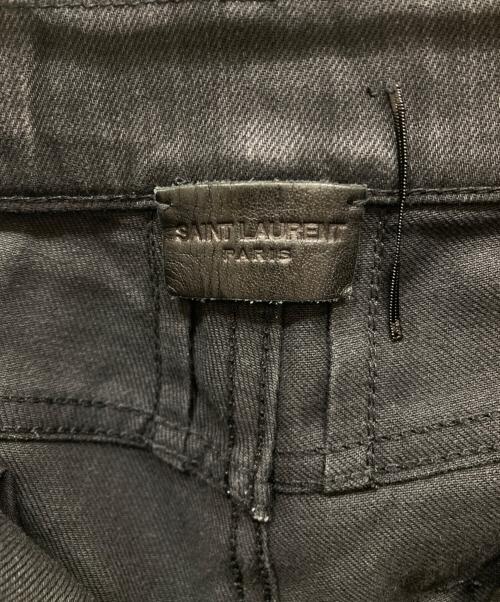 Saint Laurent Paris（サンローランパリ）Saint Laurent Paris (サンローランパリ) カットオフスキニージーンズ ブラック サイズ:SIZE 71cm (W28)の古着・服飾アイテム