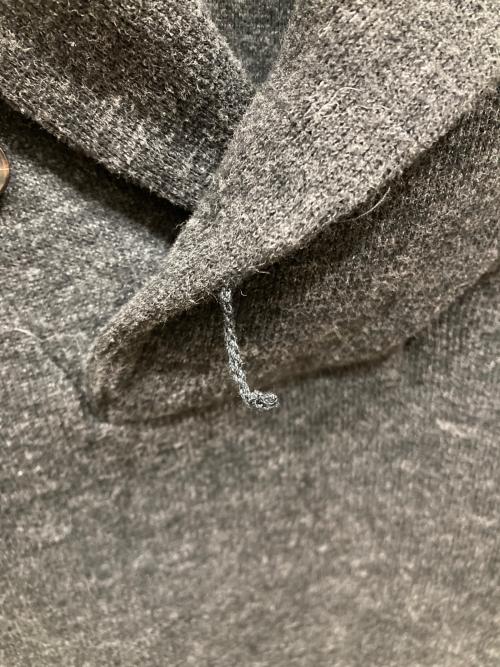 POLO RALPH LAUREN（ポロ・ラルフローレン）POLO RALPH LAUREN (ポロ・ラルフローレン) エルボーパッチショールカラーニット グレー サイズ:SIZE XSの古着・服飾アイテム